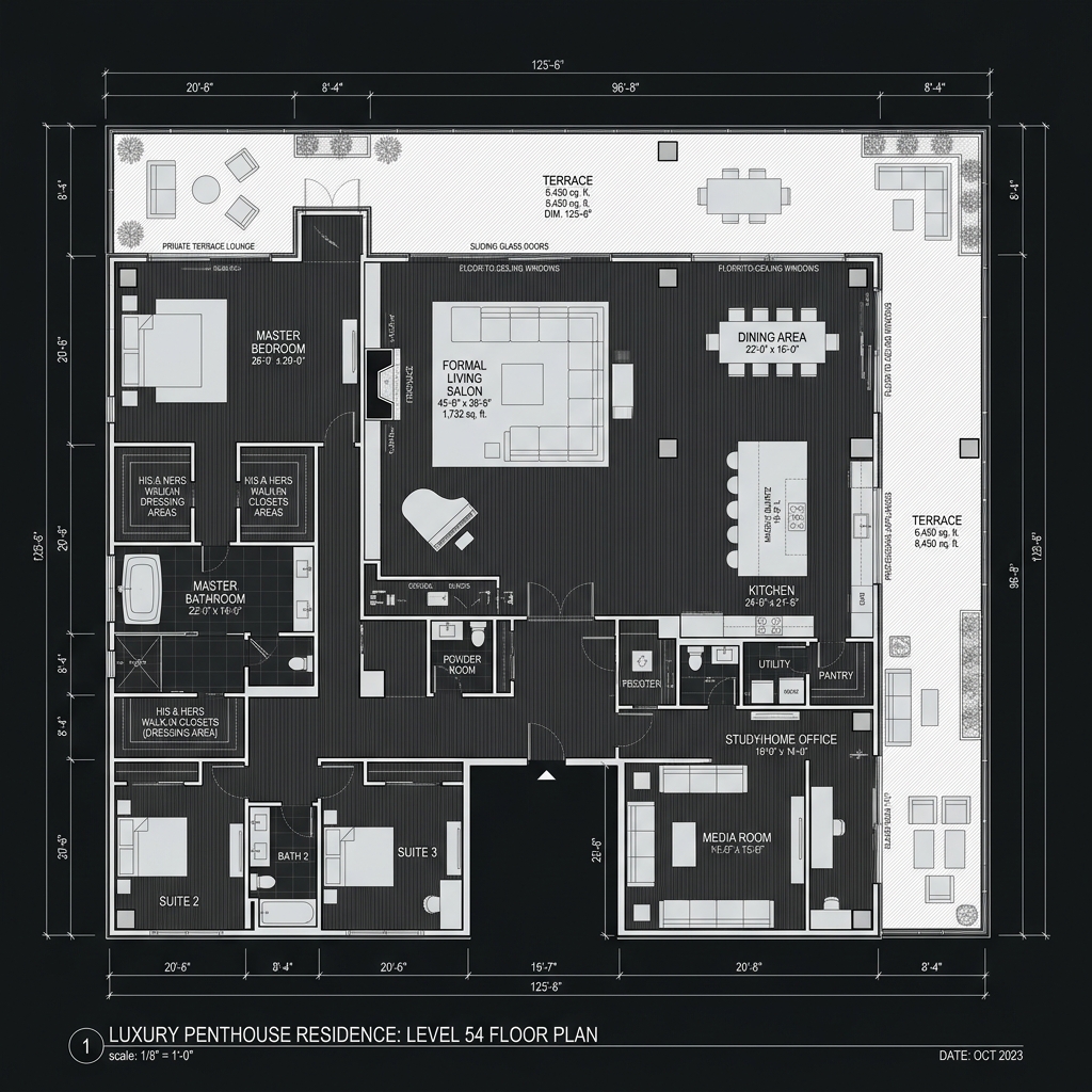 Architectural Floor Plan Showcase